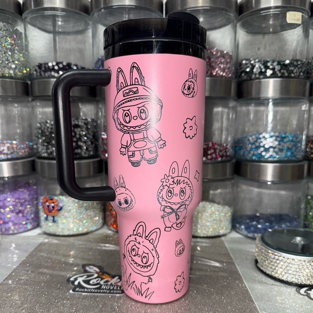 Labubu Laser Engraved 40oz tumbler - Picture 2 of 4